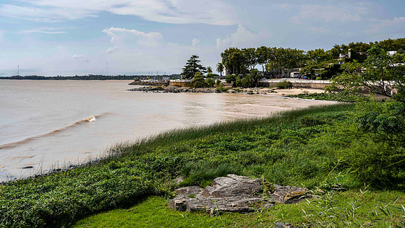 The coastal view at Colonia del Sacramento
