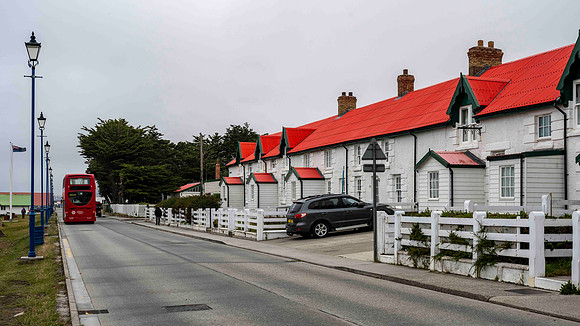 Houses on the main road