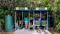 Shoe cleaning at entrance to Waitakere Regional Parkland