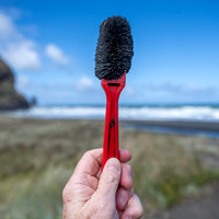 Sand with magnetic iron particles at Piha beach