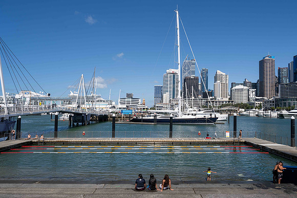 A natural water swimming Pool in the harbour