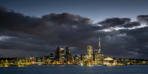 Auckland central business district skyline from Devonport