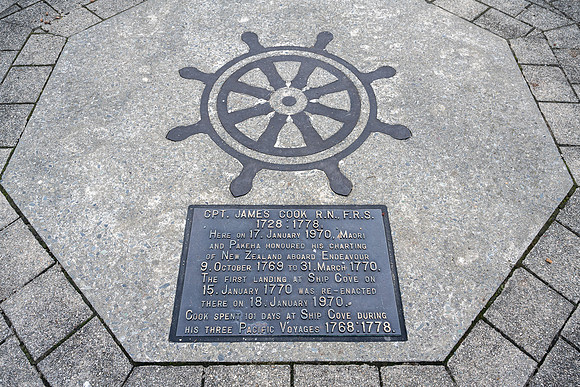 Commorative plaque in Picton Harbour