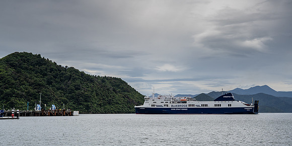 Inter-Island ferry arriving in Picton