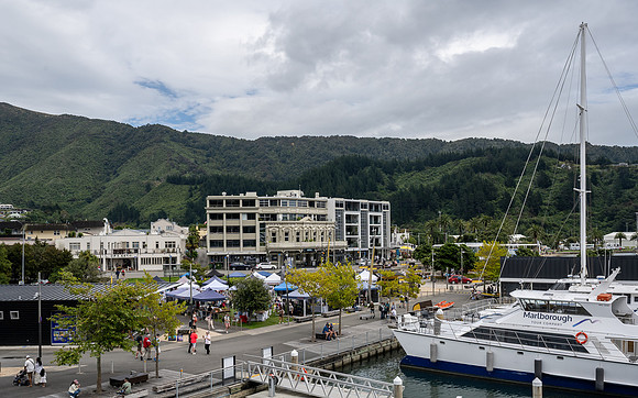 Picton town centre from harbour
