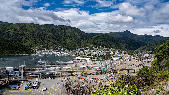 Picton port terminal and town