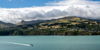 Otago peninsula from Lyttelton