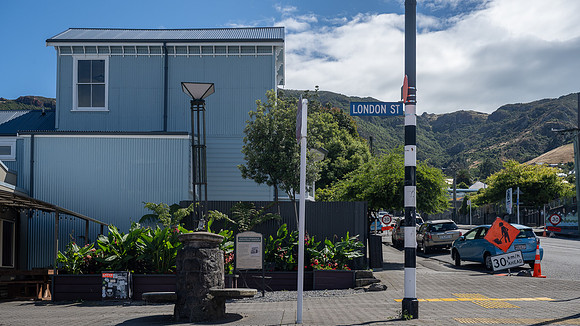 London Street in Lyttelton centre