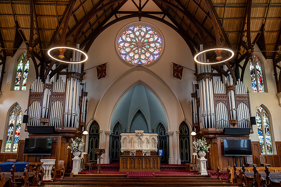Inside the First Church of Otago, Dunedin