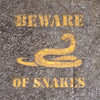 Warning at motorway rest stop