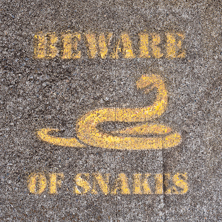 Warning at motorway rest stop