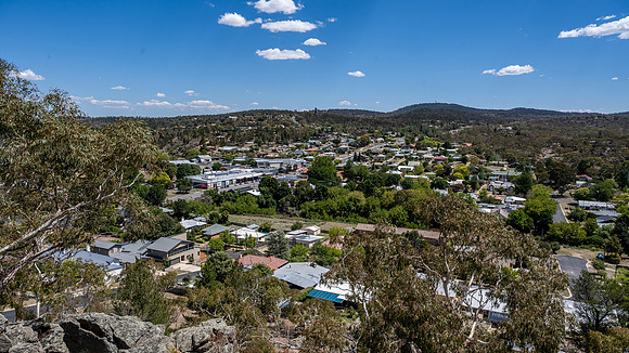 Cooma lookout view