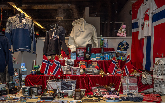 Shop selling traditional Norwegian products