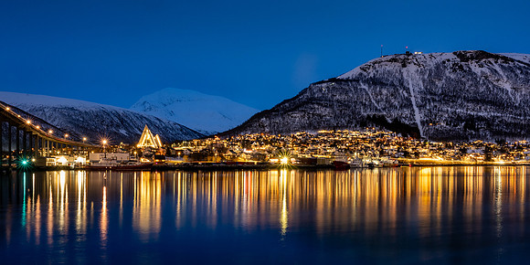 Arctic Cathedral with Tromsdalstinden and Storsteinen mountains