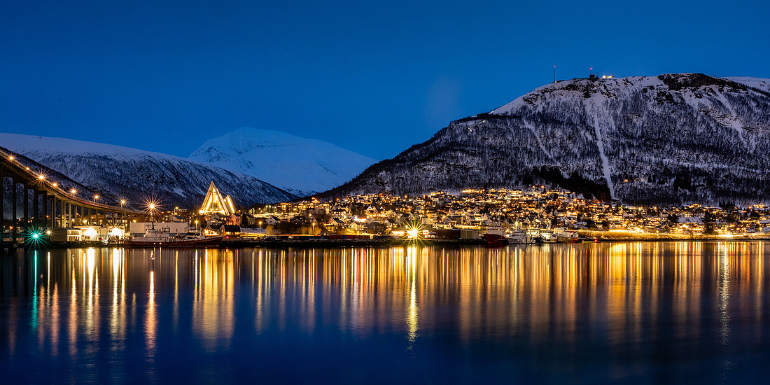 Arctic Cathedral with Tromsdalstinden and Storsteinen mountains