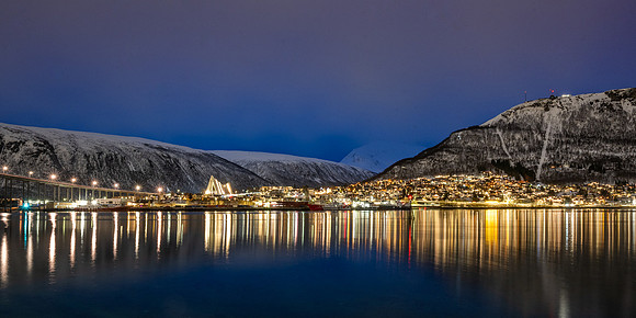 Arctic Cathedral with Tromsdalstinden and Storsteinen mountains