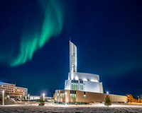 Alta Cathedral with Aurora