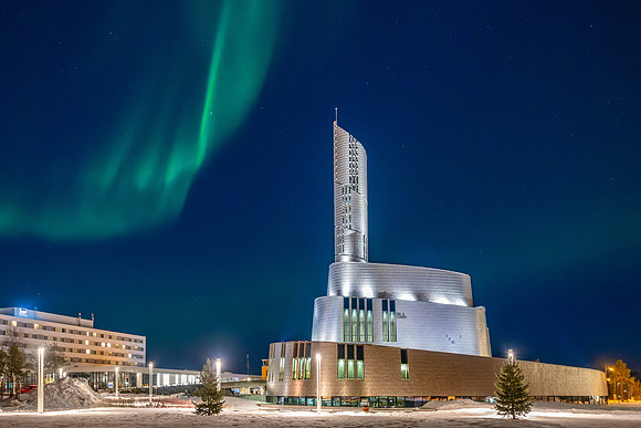 Alta Cathedral with Aurora