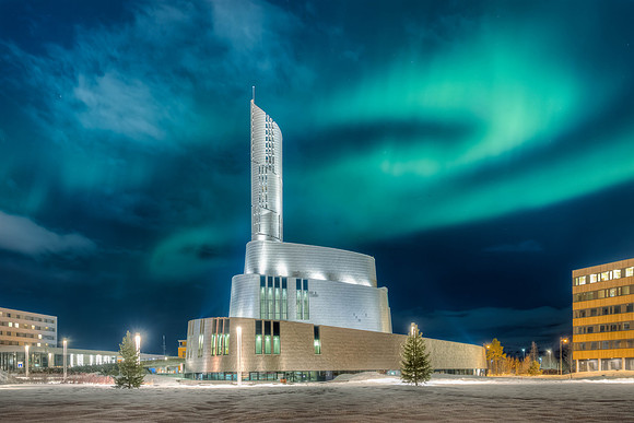 Alta Cathedral with Aurora