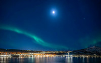 Aurora over Alta city
