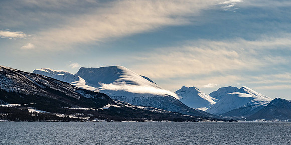 View down Sandnessund Strait