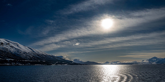 View down Sandnessund Strait
