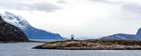 Arctic Circle marker - Vikingen Island