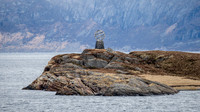 Arctic Circle marker - Vikingen Island