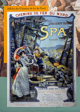 Rail poster for Spa - early 1900s
