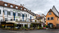 Central crossroads in Neckargemund
