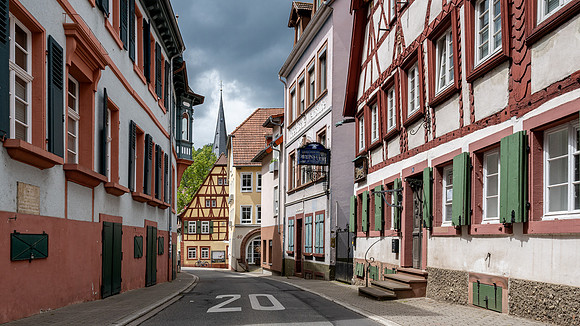Looking down Neckarstrasse