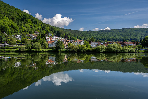 Across the Neckar from Neckargemund