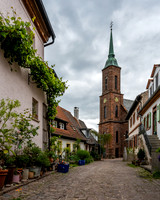 View towards St. Bartholomew's Church within the Dilsburg Fortress