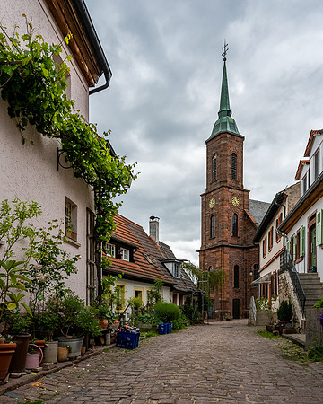 View towards St. Bartholomew's Church within the Dilsburg Fortress