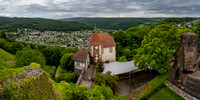 View of the Neckar valley from the Dilsburg Fortress ramparts