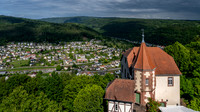 View of the Neckar valley from the Dilsburg Fortress ramparts