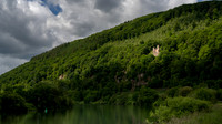 Swallow Nest Castle above Neckar river, Neckarsteinach