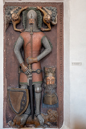 Grave marker of Ulrich V. Landschad von Steinach (died 1369)