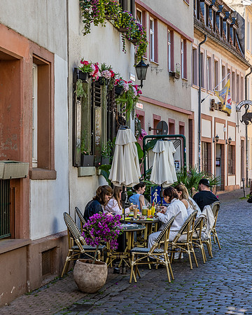 Cafe Scene in old Heidelburg