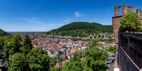 Heidelburg old town from Heidelburg Castle