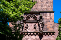 Sculpture on the gate tower of Heidelburg Castle