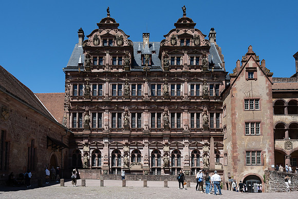 Facade of the Friedrich's Wing at Heidelburg Castle