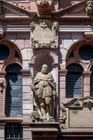One of the stone statues in the Friedrich wing facade