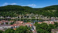 Heidelburg old town and river from Heidelburg Castle