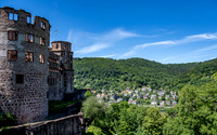 View across the Main river from Heidelburg Castle