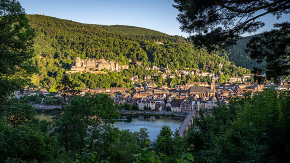 Heidelburg Castle and Old City from the Philiosopher's Walk
