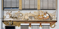 Further mural commemorating local ferryman Peter Eisel