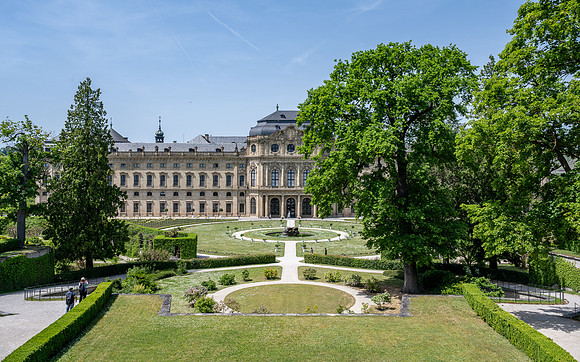 Gardens at the rear of the Würzburg Residence
