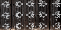 Hinges on barn doors in Hohenschwangau village