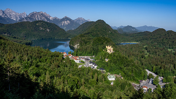 Village of Hohenschwangau from Neuschwanstein Castle